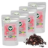 Azafran BIO Hibiskusblüten, Hibiskus ganz getrocknet, ideal als Hibiscus Tee...