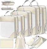 POWZOO 8 Teilige Compression Packing Cubes...