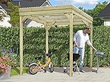 Belladoor Holzunterstand UNIPORT | Holz Gerätehaus | Kaminholzregal | Holzregal...