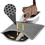 Conlun Katzenklo Matte, 58x42cm Waben Doppelschicht Katzenstreu Matte, Urin- &...