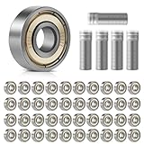 50 Stück Kugellager, 608ZZ Kugellager, Kugellager 8x22x7 mm, Double Shielded...