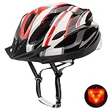 Shinmax Fahrradhelm Herren Damen Fahrradhelm Mit Licht, Fahrradhelm mit Visier...