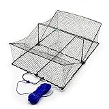 WILDKINGER Krebskorb +30m Schnur Krebsreuse Krebsfalle Fish Crab Cray Trap...