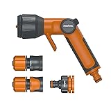 Primaster Pistolenbrause Set inkl. Zubehör Gartenschlauchaufsatz Gartenbrause