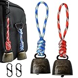 Husalsea Packung mit 2 Cascabeles Anti OSO, Handglocke, Vintage Kuhglocke aus...