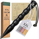 AMATHINGS Survival Kubotan 18 cm XXL in Schwarz Selbstverteidigung Tactical Pen,...