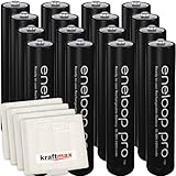 16er Pack Panasonic Eneloop PRO XX AAA/Micro Akkus - Neueste Generation - 950...