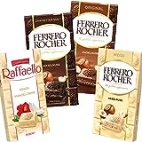 Ferrero Rocher und Raffaello Schokoladen Tafeln 90g 4er Pack