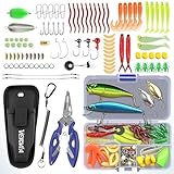 VEYCVLA 103 PCS Angeln Köder Set mit Köderbox, Angelzubehör Enthält...