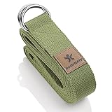 BODYMATE Yogagurt Mit Metallverschluss - Band für Anfänger und...