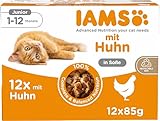 IAMS Delights Kitten Nassfutter - Multipack Katzenfutter mit Huhn in Sauce,...