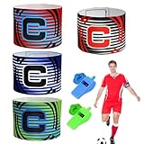 KARELLS 4 Stück Kapitänsbinde Fussball, Fußball Kapitänsbinde Armbinde,...