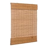 Ventanara® Raffrollo Bambus Bambusraffrollo Rollo inkl Montagematerial (braun,...