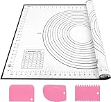 SAEIV Backmatte Silikon 70x50cm, Silikonmatte Backen Rutschfeste,...