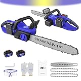 16 Zoll Elektro-Kettensäge Brushless, Professionelle Handkettensäge zum...