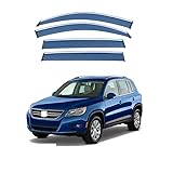 YSOLDA 4 Stück Auto Windabweiser Regenabweiser,für V-W Tiguan 5N AD/BW Tiguan...