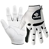 Golf-Handschuhe BIONIC® Classic Herren LH weiss-schwarz, Größe ML