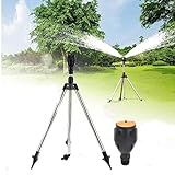 Regner Stativ-Rotating Tripod Sprinkler, Sprinkler mit 360-Grad-Drehung,...