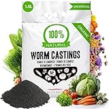 Wurmhumus - Universaldünger Reiner Wurmkompost - Natürlicher Top-Bodenbildner...