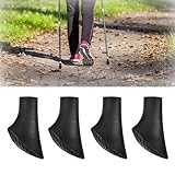4 Stück Nordic Walking Stöcke Gummipuffe, Walking Stöcke Gummipuffer,...