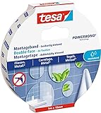 tesa Powerbond Montageband für Fliesen & Metall, feuchtraumbeständig, mit bis...