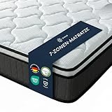 Zinus Hybrid Taschenfederkernmatratze 90x200cm - Härtegrad H2/H3 - Höhe 25 cm...