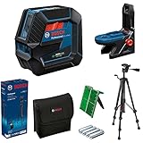 Bosch Professional Kreuzlinienlaser GCL 2-50 G (grüner Laser, Innenbereich,...