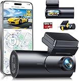 GKU 4K Dashcam Auto Vorne Hinten, 5G WiFi & GPS, Dual Dash Cam, 1.5” IPS Mini...