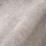 A.S. Création Strukturtapete Metallic Effekt Grau Braun THE BOS 388328...