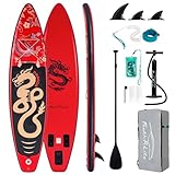 FEATH-R-LITE Aufblasbares Stand Up Paddle Board SUP mit Paddleboard Zubehör,...