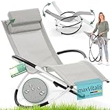 maxVitalis Relax-Schaukelliege klappbar: 2in1 Sitz- und Liegestuhl für Garten...