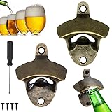 Flaschenöffner Wandmontage Bieröffner 2Stk Wandflaschenöffner...
