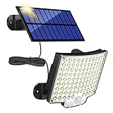 MPJ Solarlampen für Außen, 106 LED Solarleuchte Aussen mit Bewegungsmelder,...