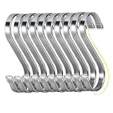 WEERSTONE 18 Stück S Haken Edelstahl S-förmige Haken Schwerlast Metall haken...