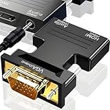 Retoo HDMI to VGA mit Audio Adapter HDMI auf VGA Konverter Kabel 1080P 60HZ...