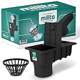Millto™ Regensinkkasten mit Sieb 110mm Regenwasserablauf Dachrinnenablauf...