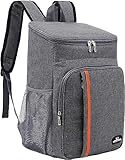 QINGLOU 28L Kühlrucksack Thermo Rucksack Picknickrucksack Kühltasche Groß...