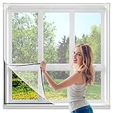 Fliegengitter Fenster Magnet, Zuschneidbar Mückennetz Fenster, Mosquito Net...