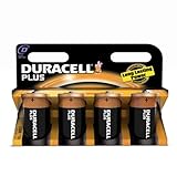 Duracell Batterie Plus Mono D (LR20) 1,5V im 4er Pack