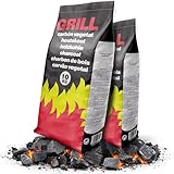 Flammingo® Grillkohle aus Hartholz – 100% Naturkohle mit Langer Brenndauer &...