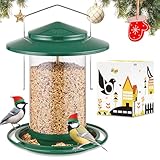 iBorn Vogelfutterspender,Metall Vogelhaus zum Aufhängen,Futterhaus für Vogel...