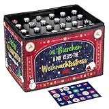 BOFUNX Adventskalender Bastelset für Bierkasten Männer Adventskalender Bier...
