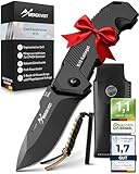 BERGKVIST® K10 Klappmesser (Zweihandmesser) - scharfes Taschenmesser für...