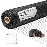 STREND PRO Maulwurfnetz 1m x 200m | Maschenbreite 16x16 mm | Laubschutznetz |...
