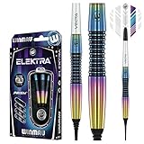 WINMAU Elektra 18 Gramm Profi Wolfram Softip Dartpfeile Set mit Flights und...