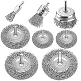 8-Teilig Drahtbürsten Set für gründliche Reinigung 1/4-Zoll-Schaft zur...