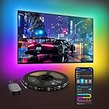 Govee LED TV Hintergrundbeleuchtung 4,6M, RGBIC LED Streifen für 70-80-Zoll...