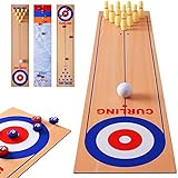 3 in1 Shuffleboard Bowling Set Tabelle top Games Curling Spielzeug Spielzeug...