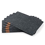 Hoffmann 6er Set Tischsets abwaschbar I Platzsets abwischbar Filz I Tischset...