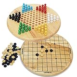 Strategiespiele Halma und chinesisches Spiel GO Gobang (Fünf in Einer Reihe) -...